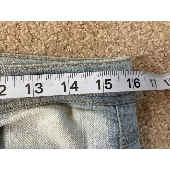 VINTAGE 90s Y2K Cropped Ankle Low Rise Faded Straight Leg Jeans - Picture 10 of 13